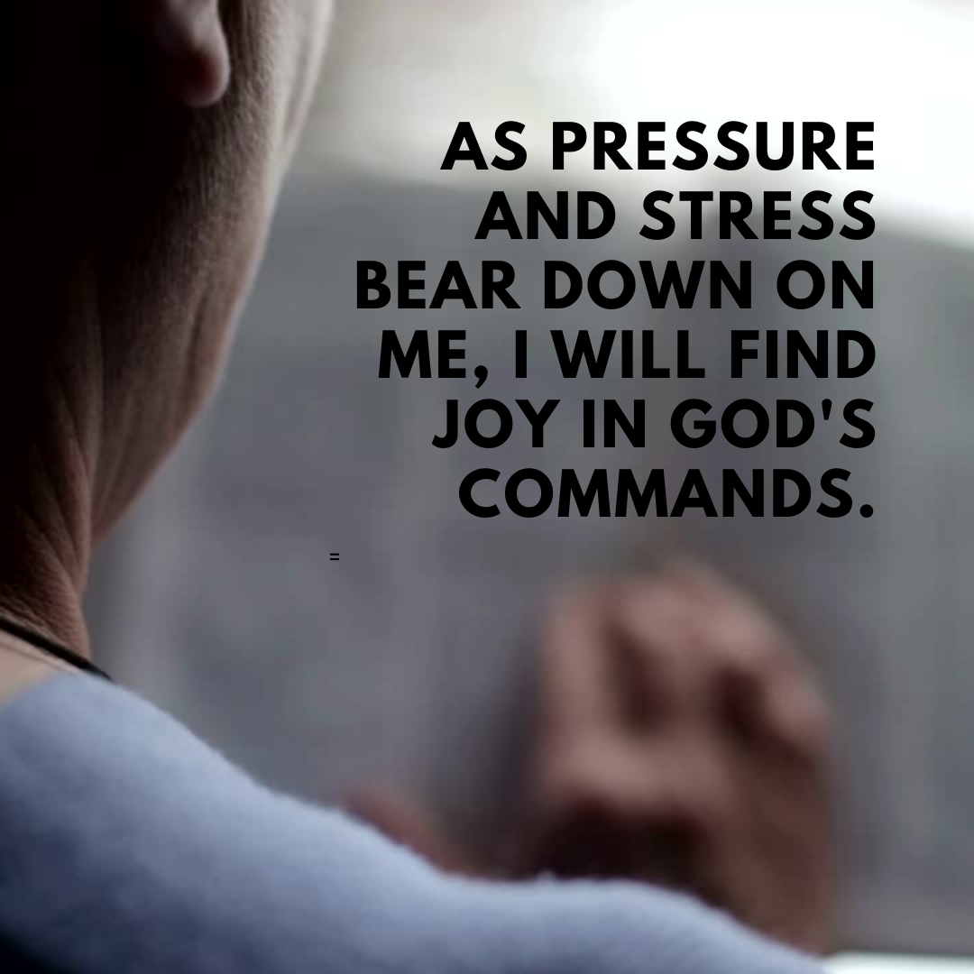 Declaration of Truth: I will find joy in God’s commands!