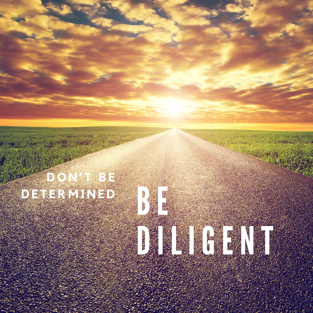 Don’t Be Determined, Be Diligent!