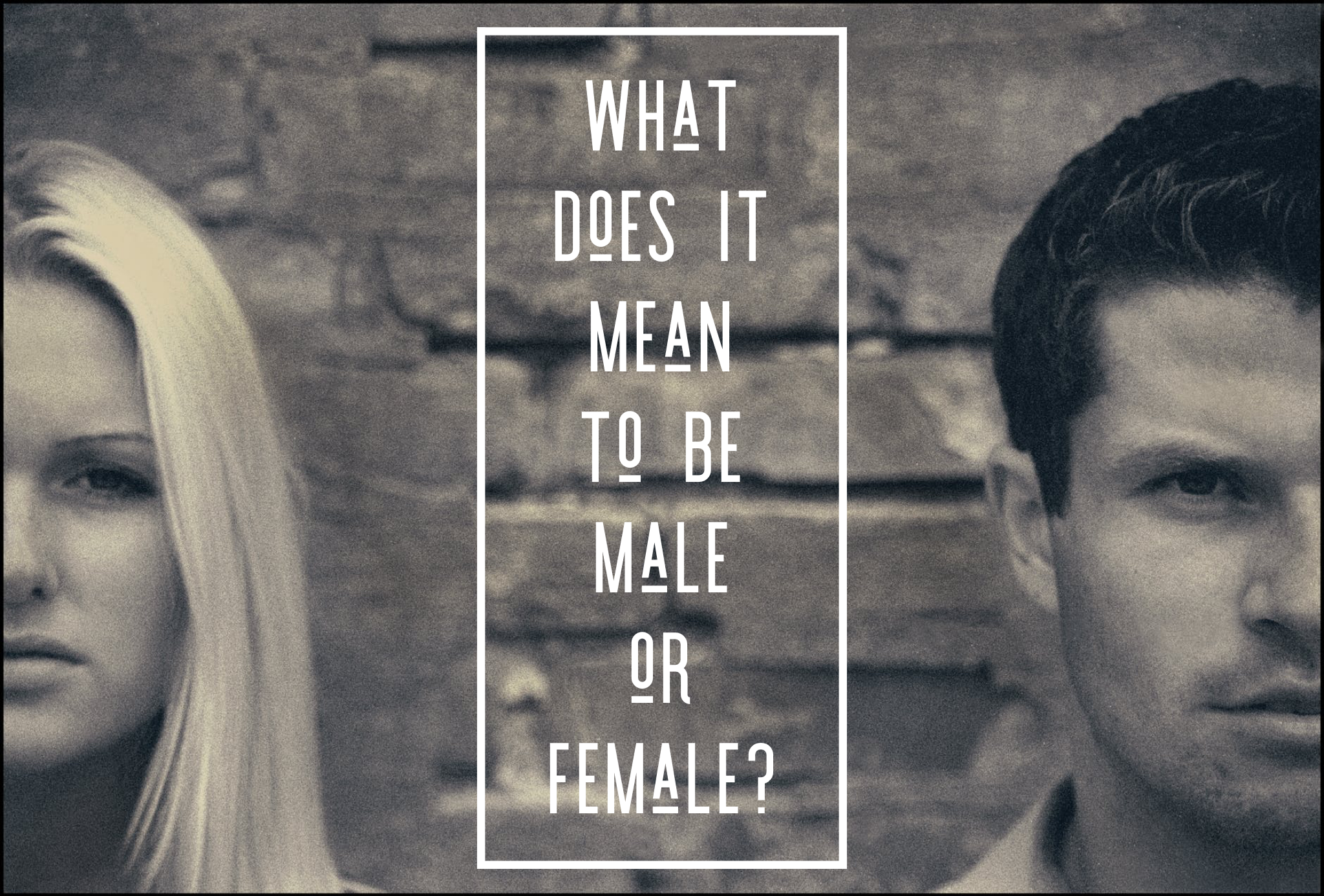 What Does It Mean To Be Male Or Female?